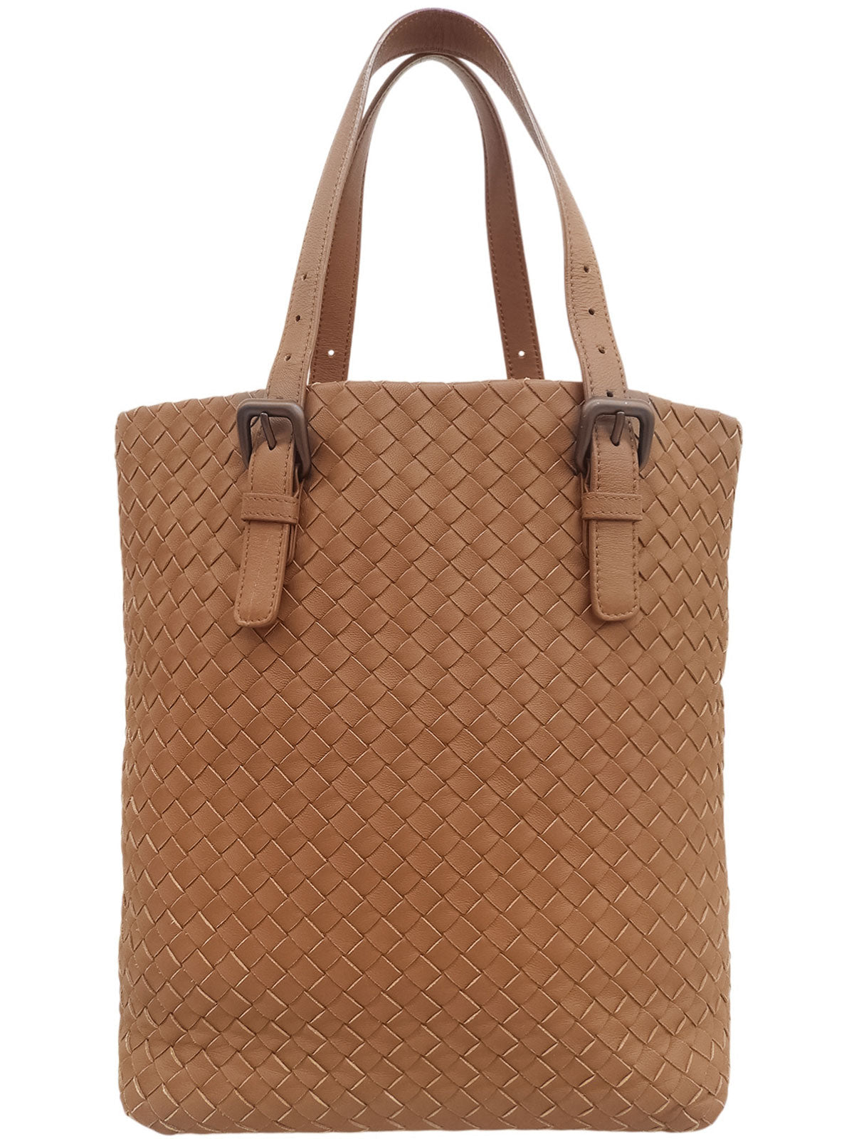 イントレチャートトートバッグ ブラウン