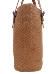 イントレチャートトートバッグ ブラウン