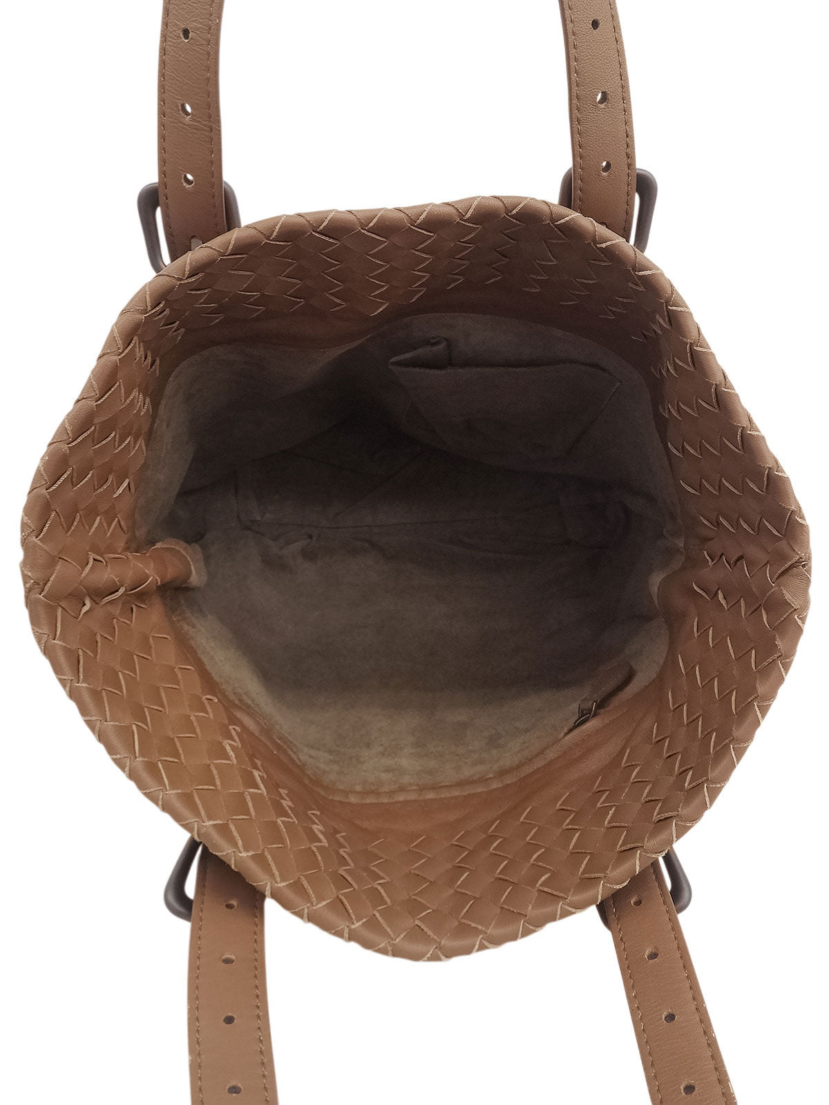 イントレチャートトートバッグ ブラウン