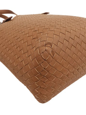 イントレチャートトートバッグ ブラウン