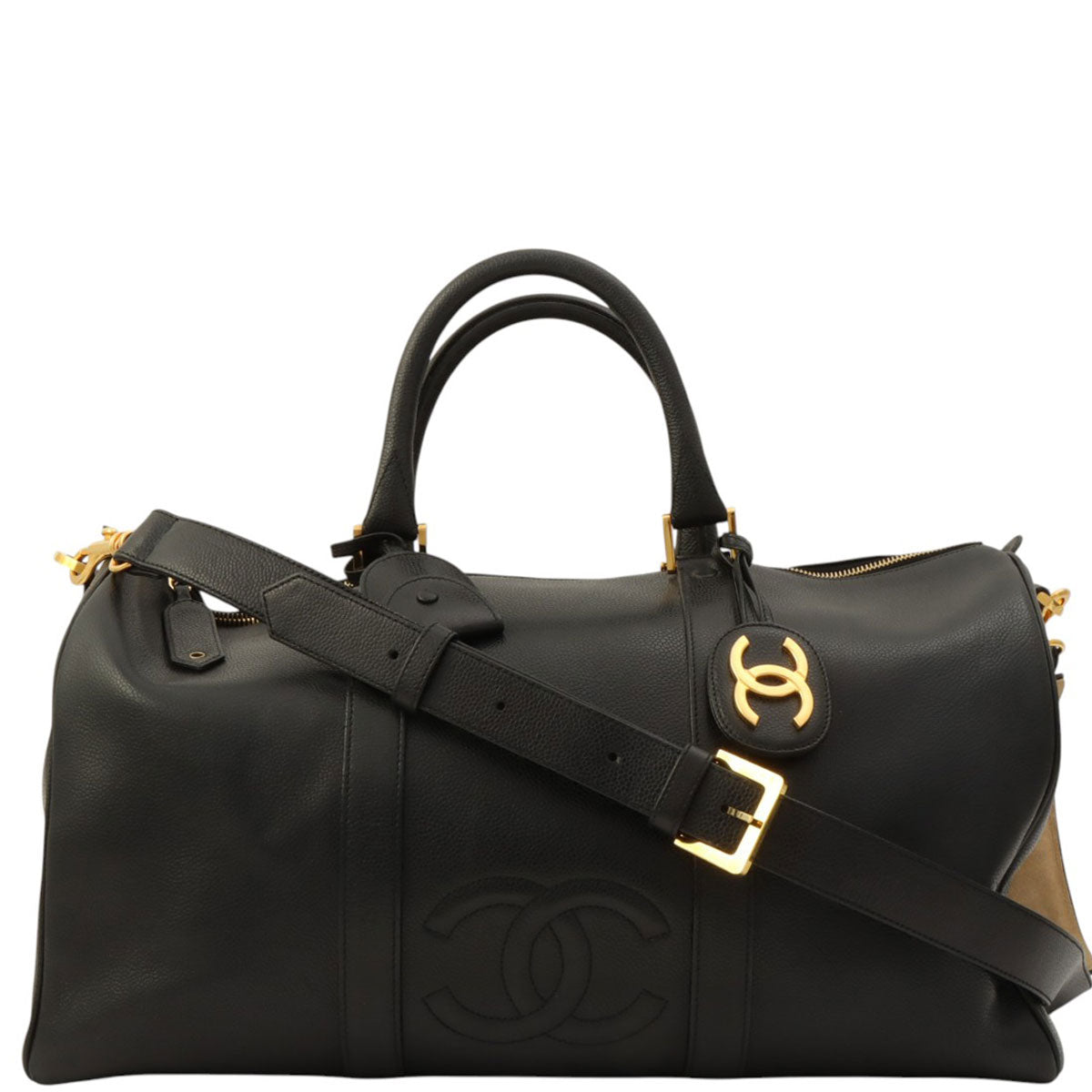 CC Mark Stitch 2-Way Boston Bag, Black, Made Circa 1995