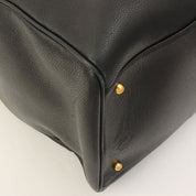 CC Mark Stitch 2-Way Boston Bag, Black, Made Circa 1995