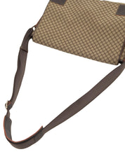 米色/棕色帆布碎石纹单肩包