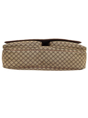 米色/棕色帆布碎石纹单肩包