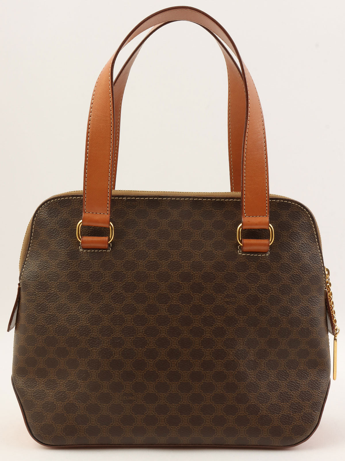 マカダムパターン2wayトートバッグ ブラウン