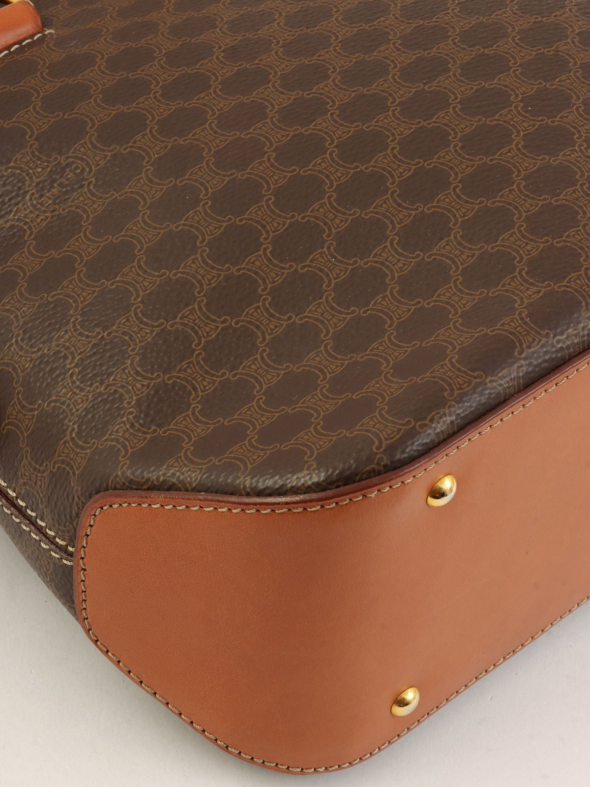 マカダムパターン2wayトートバッグ ブラウン