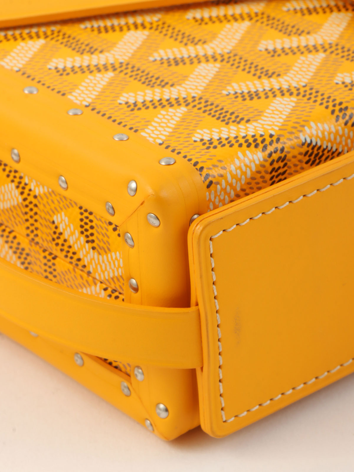 トランクショルダーバッグ イエロー/マルチ