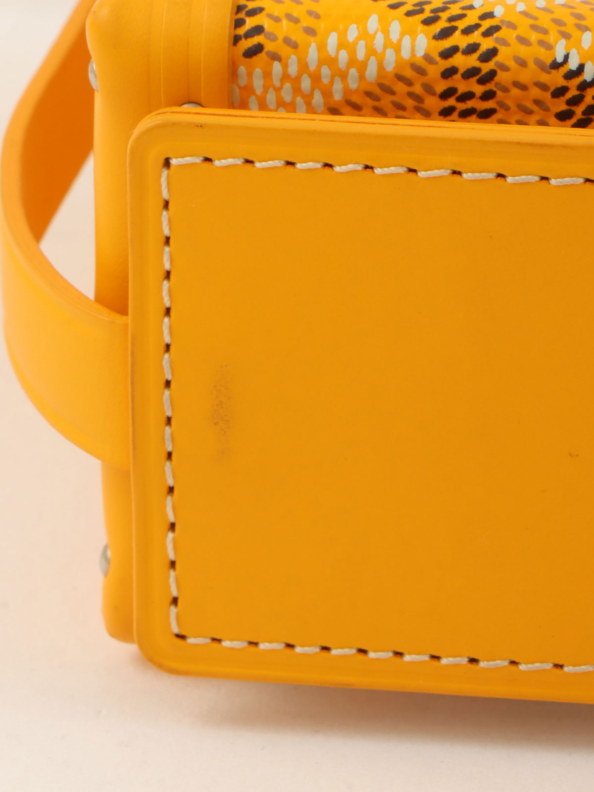 トランクショルダーバッグ イエロー/マルチ