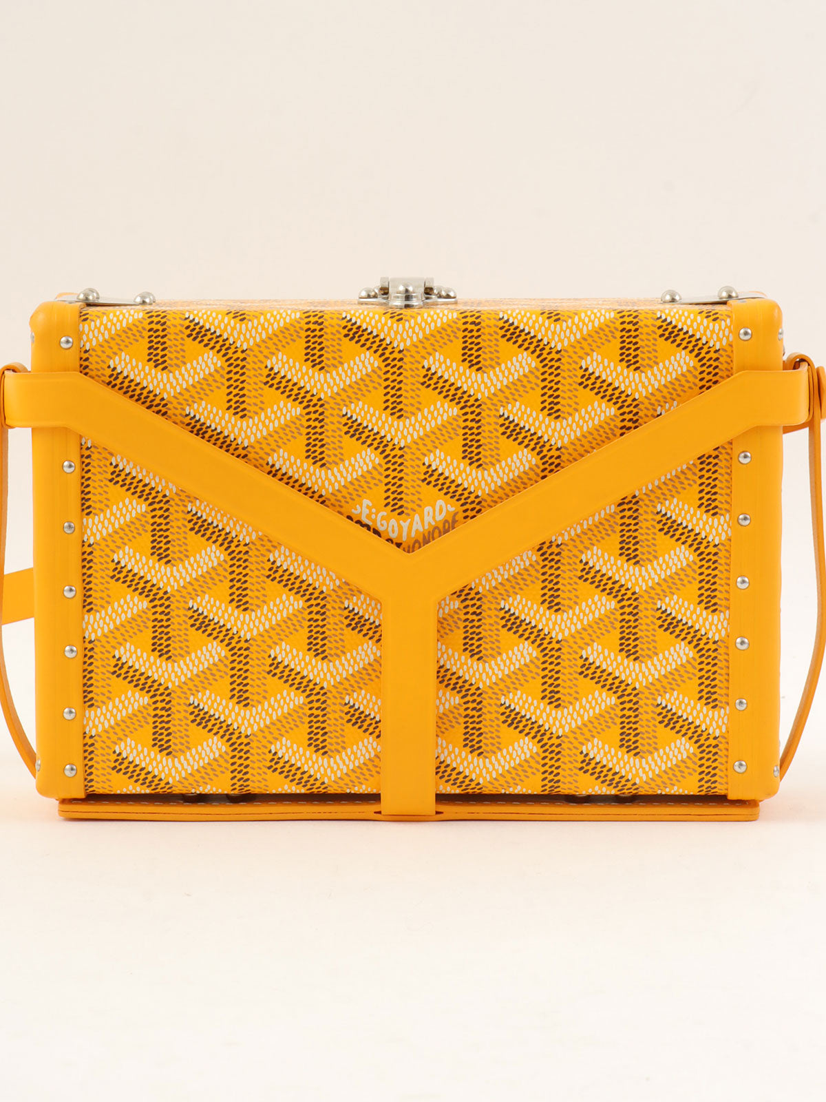 トランクショルダーバッグ イエロー/マルチ