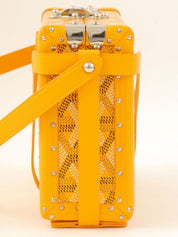 トランクショルダーバッグ イエロー/マルチ