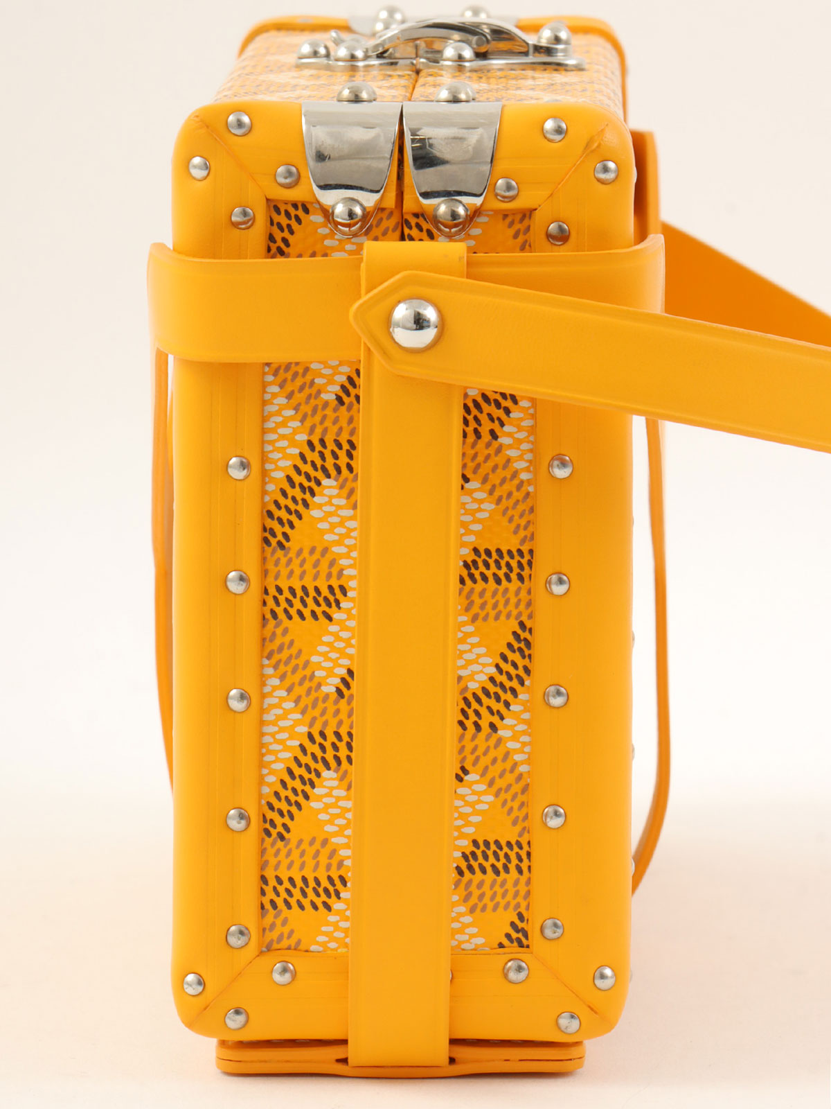 トランクショルダーバッグ イエロー/マルチ