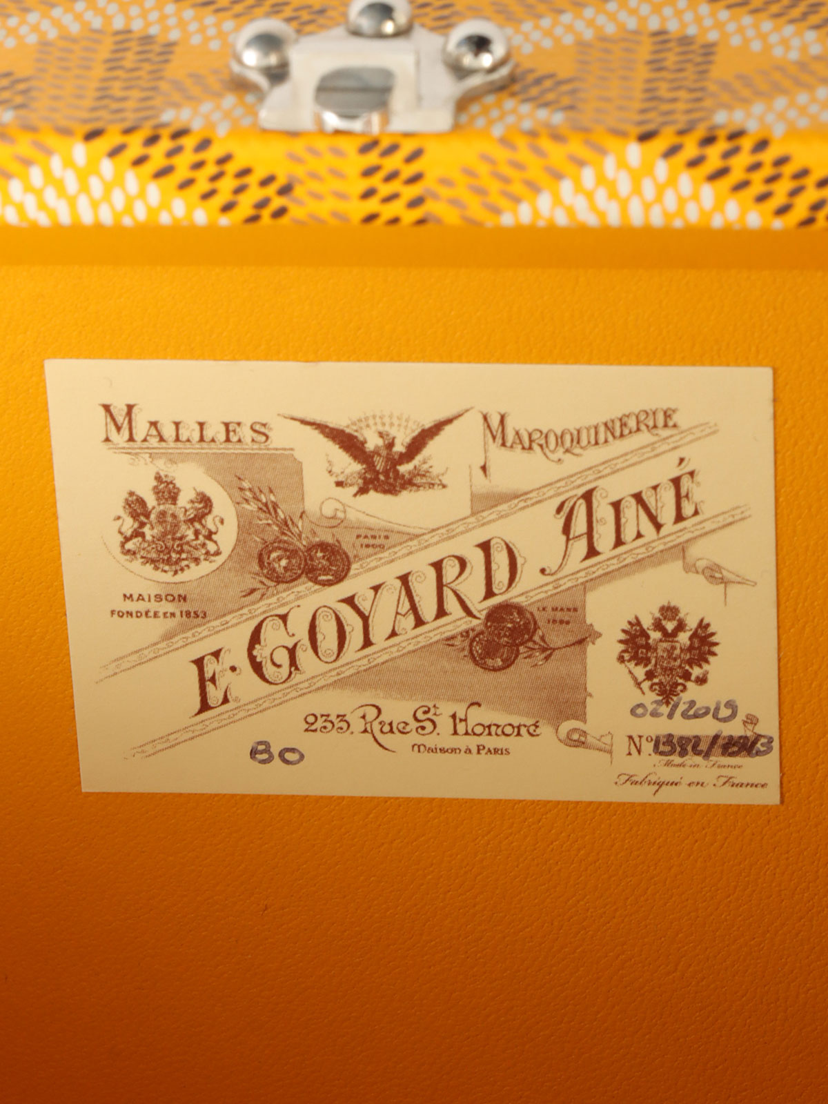 トランクショルダーバッグ イエロー/マルチ