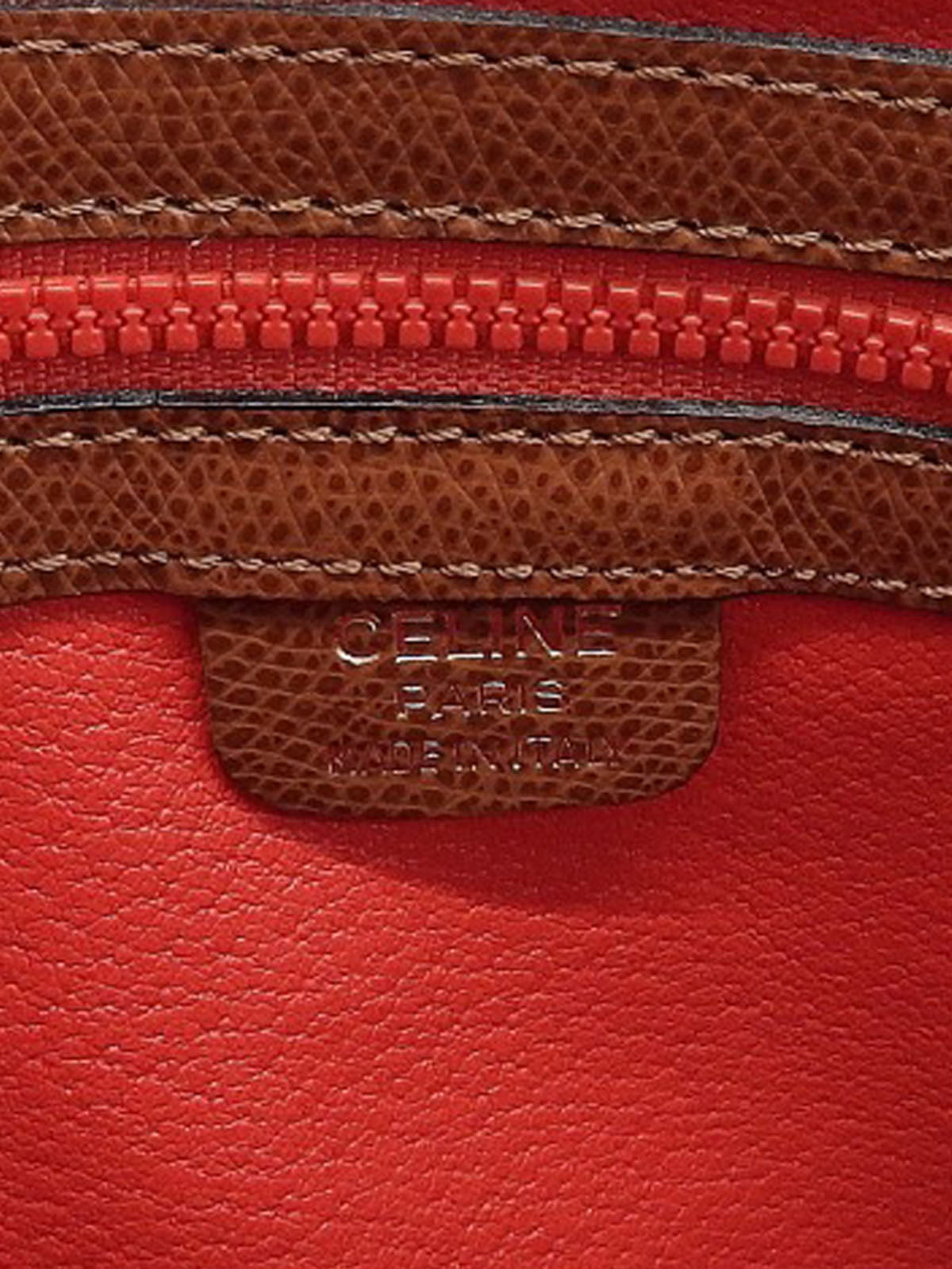 ロゴチャーム2wayバッグ ブラウン