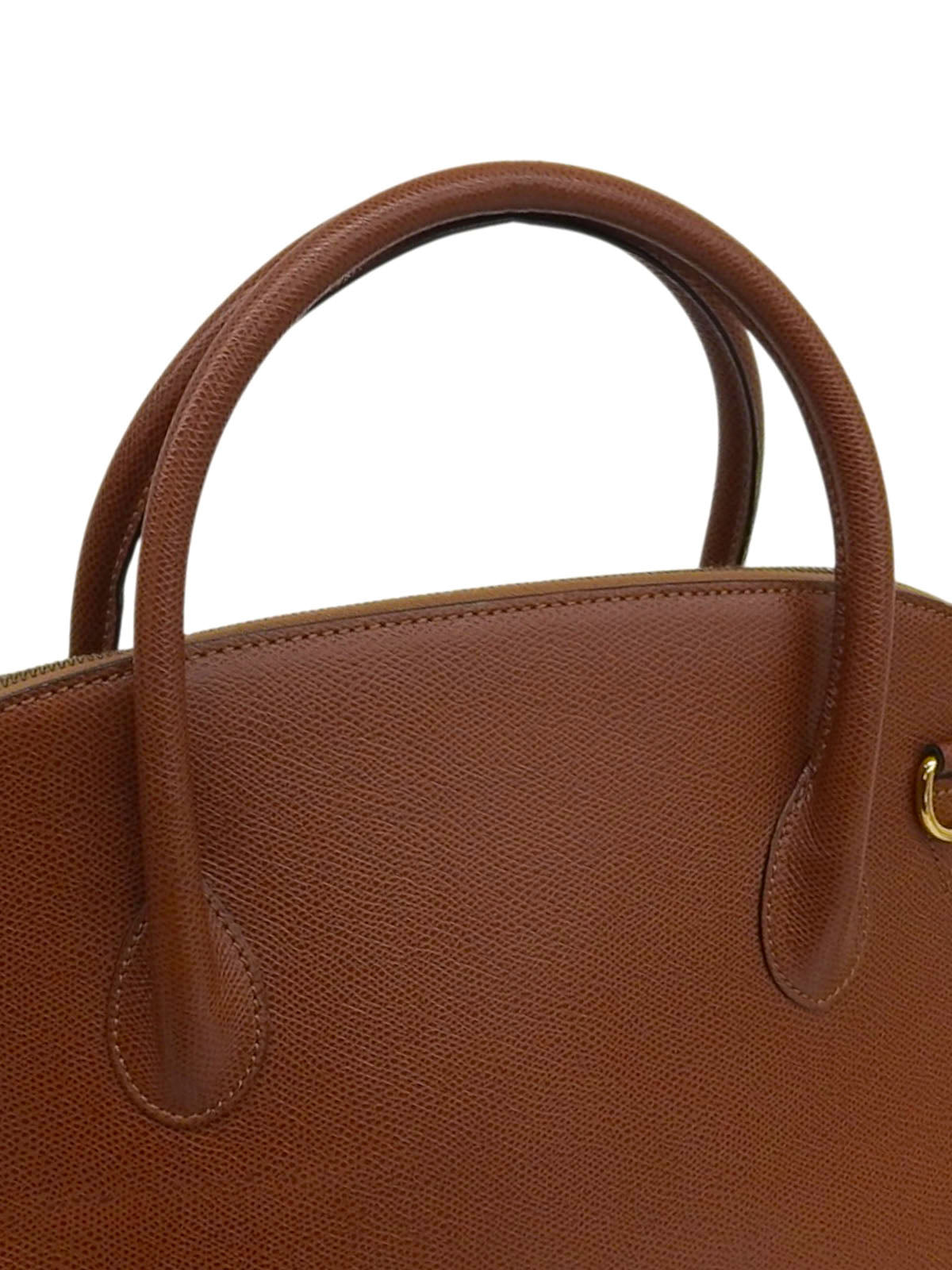 ロゴチャーム2wayバッグ ブラウン