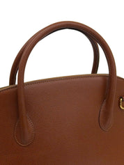 ロゴチャーム2wayバッグ ブラウン