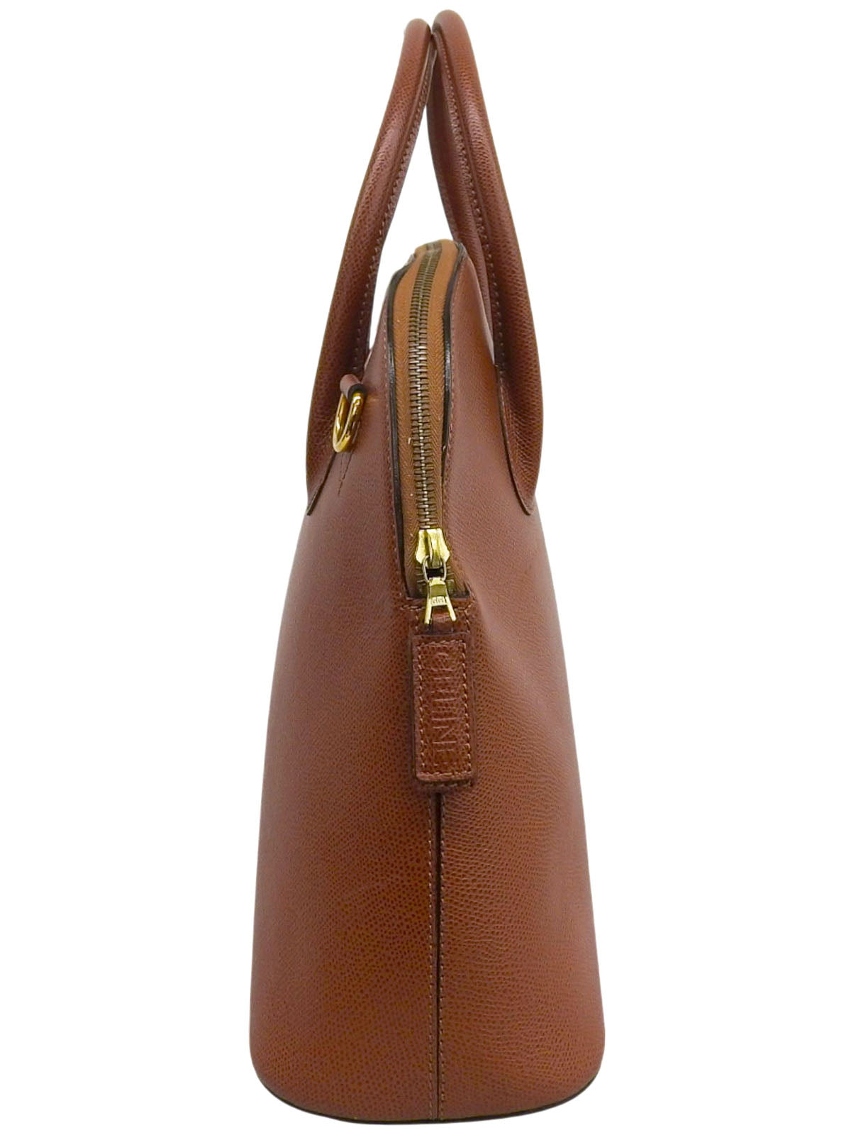 ロゴチャーム2wayバッグ ブラウン