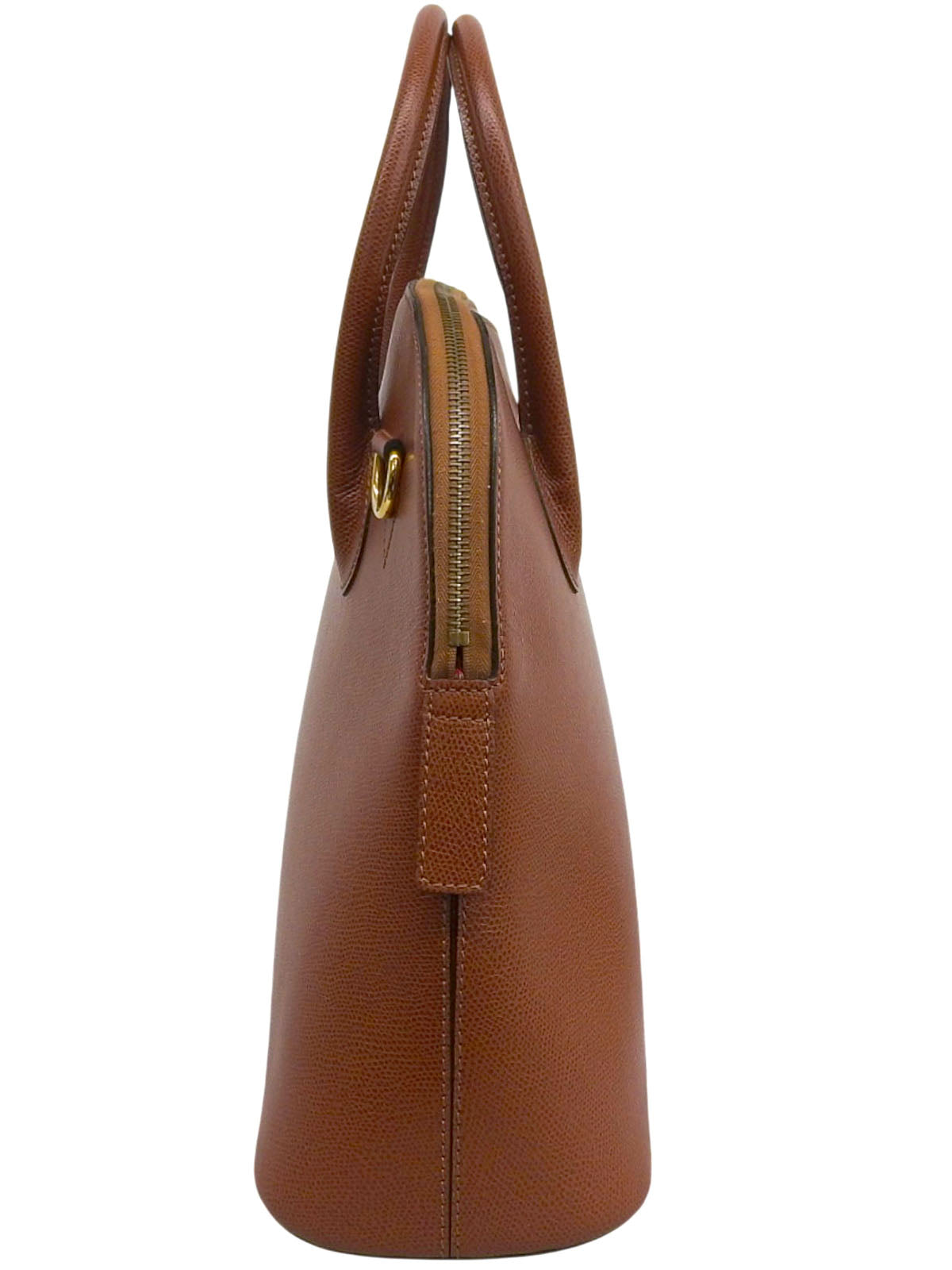 ロゴチャーム2wayバッグ ブラウン