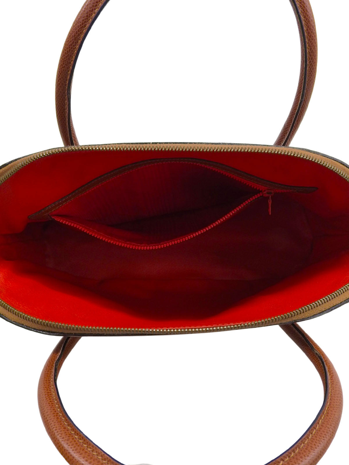 ロゴチャーム2wayバッグ ブラウン