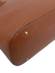 ロゴチャーム2wayバッグ ブラウン