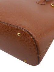 ロゴチャーム2wayバッグ ブラウン