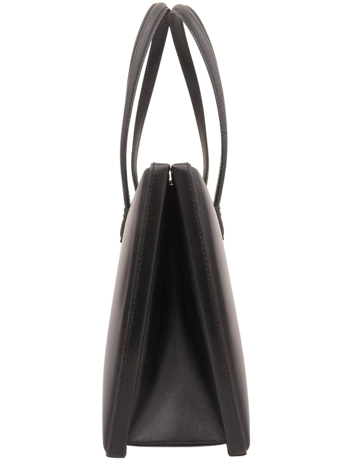 ラインストーンアナグラムプレートハンドバッグ ブラック