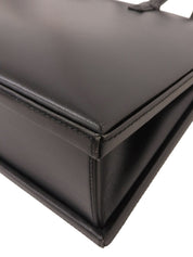 ラインストーンアナグラムプレートハンドバッグ ブラック