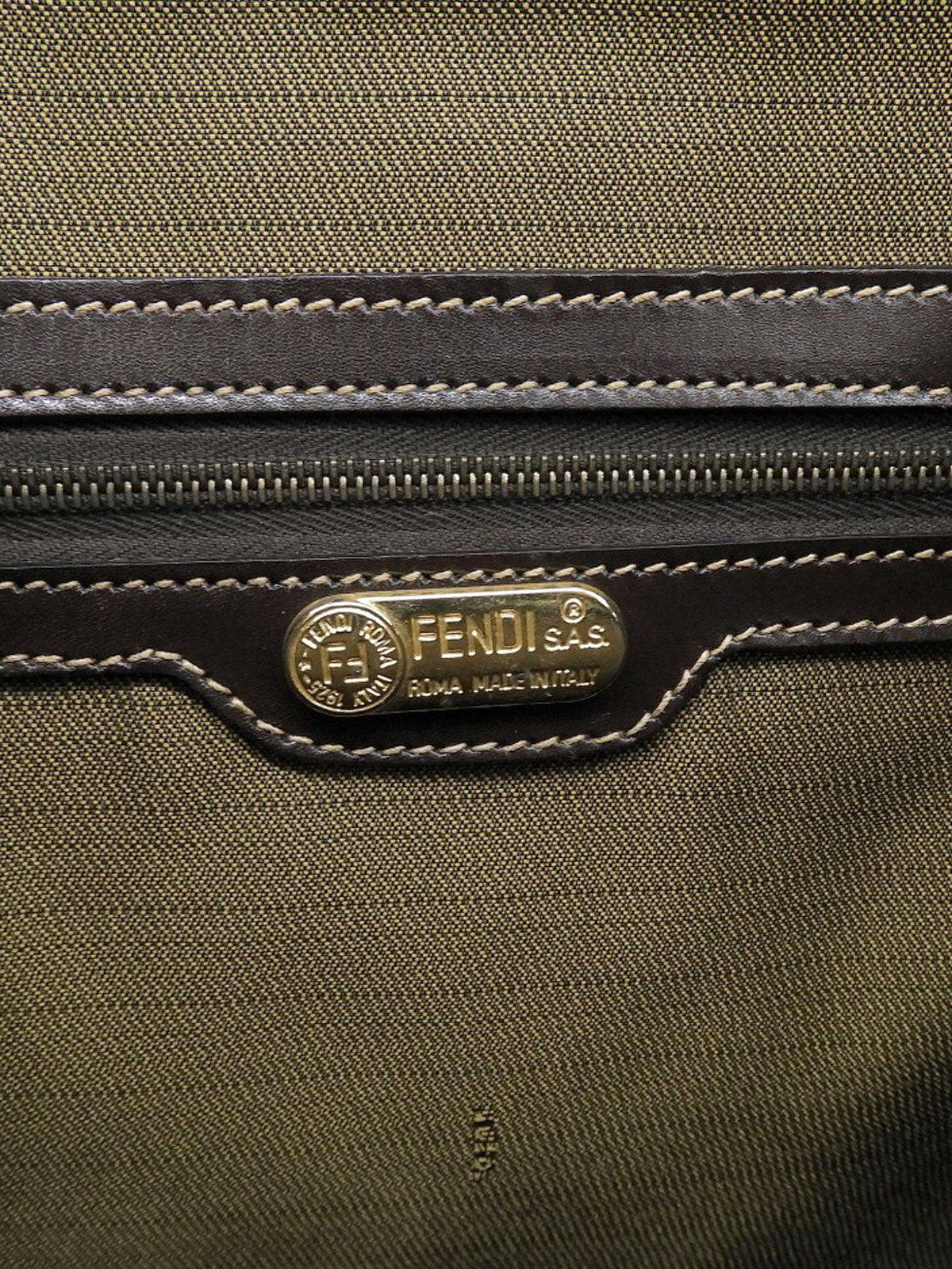 FFズッカパターン2wayハンドバッグ ブラウン