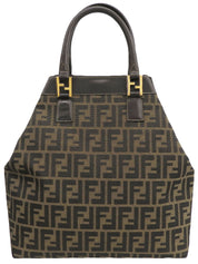 FFズッカパターン2wayハンドバッグ ブラウン