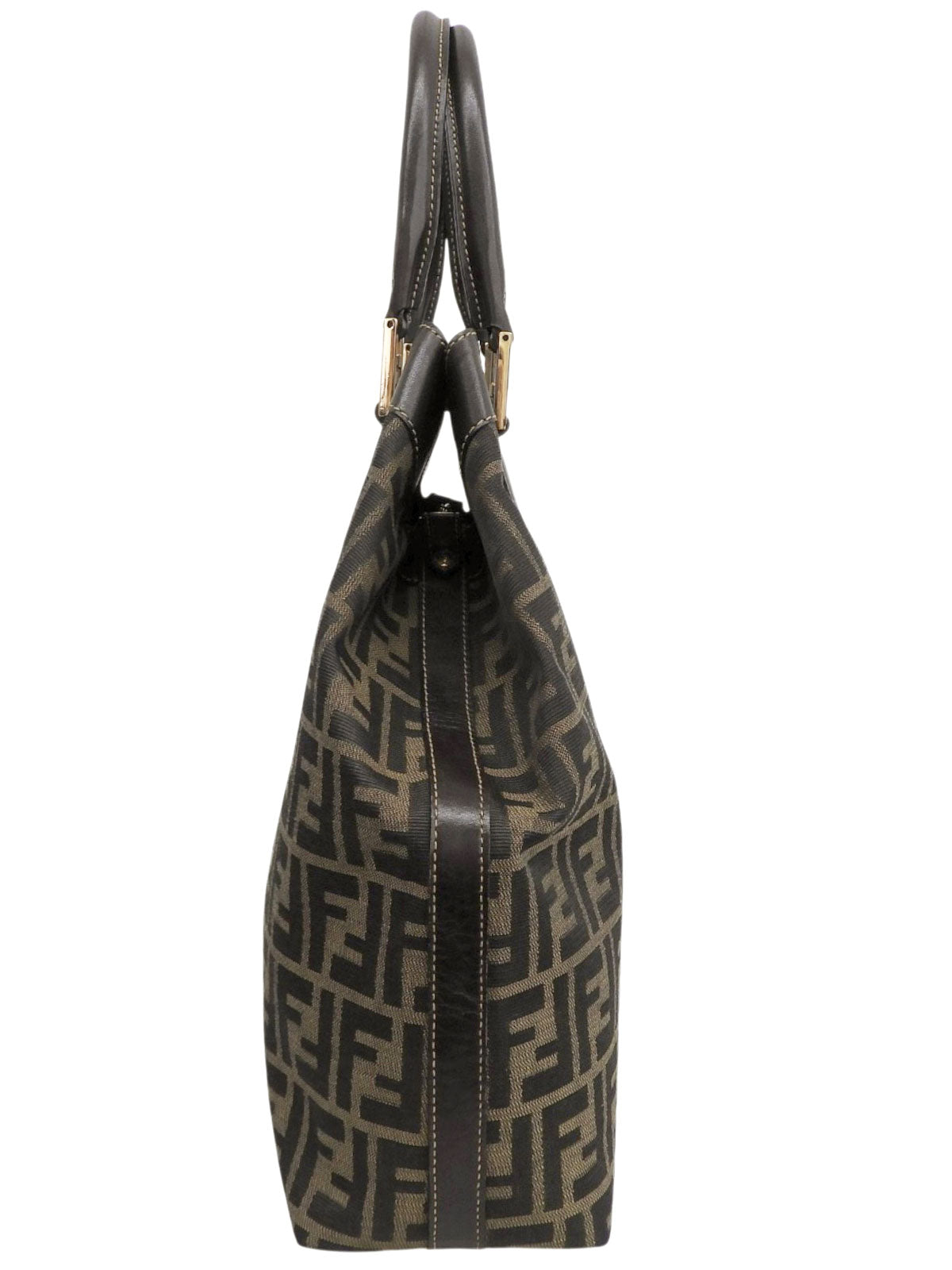 FFズッカパターン2wayハンドバッグ ブラウン