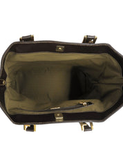 FFズッカパターン2wayハンドバッグ ブラウン