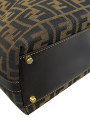 FFズッカパターン2wayハンドバッグ ブラウン