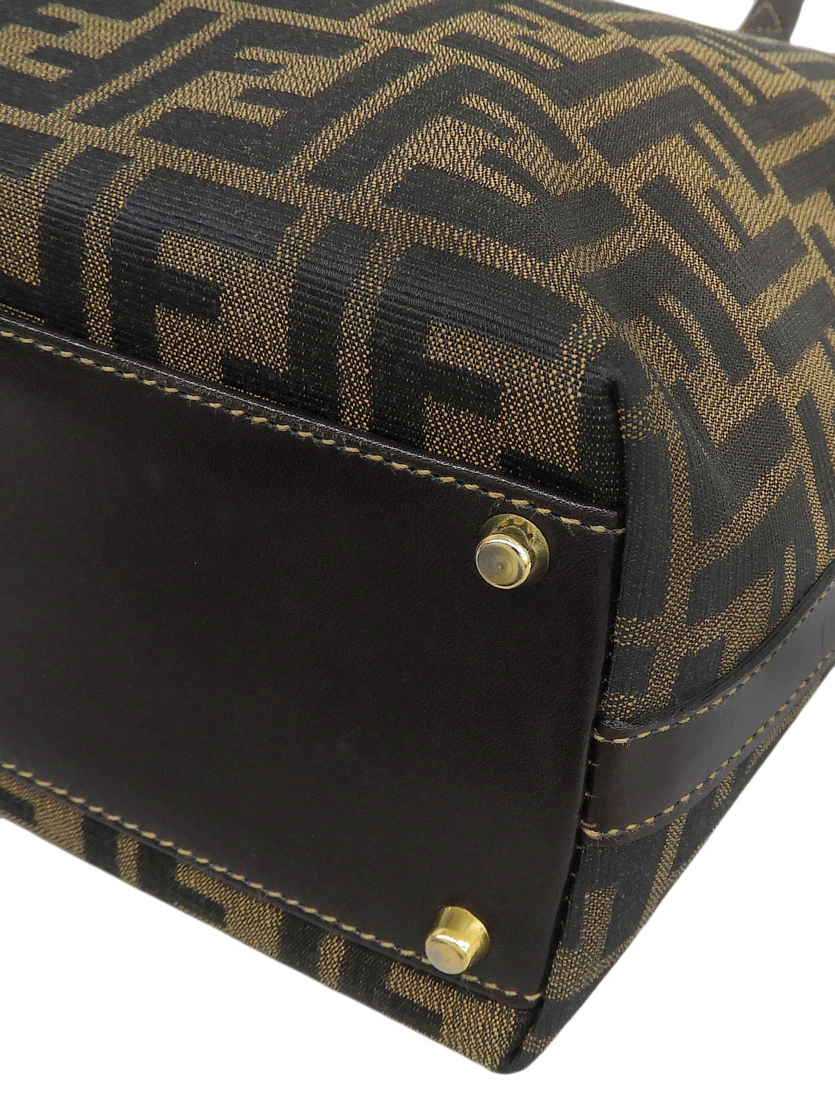 FFズッカパターン2wayハンドバッグ ブラウン