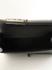 2020年頃製 スタッズラインストーンボーイシャネルチェーンショルダーバッグ ブラック