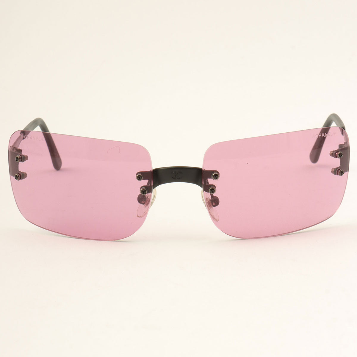 CC Mark Rimless Clear Sunglasses Purple