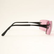 CC Mark Rimless Clear Sunglasses Purple