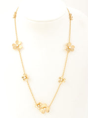 18K金钻石Frivole 9朵花项链