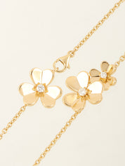 18K金钻石Frivole 9朵花项链