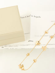 18K金钻石Frivole 9朵花项链