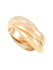 18Kトリニティリング イエローゴールド/ピンクゴールド/ホワイトゴールド