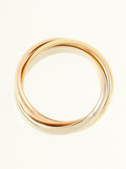 18Kトリニティリング イエローゴールド/ピンクゴールド/ホワイトゴールド