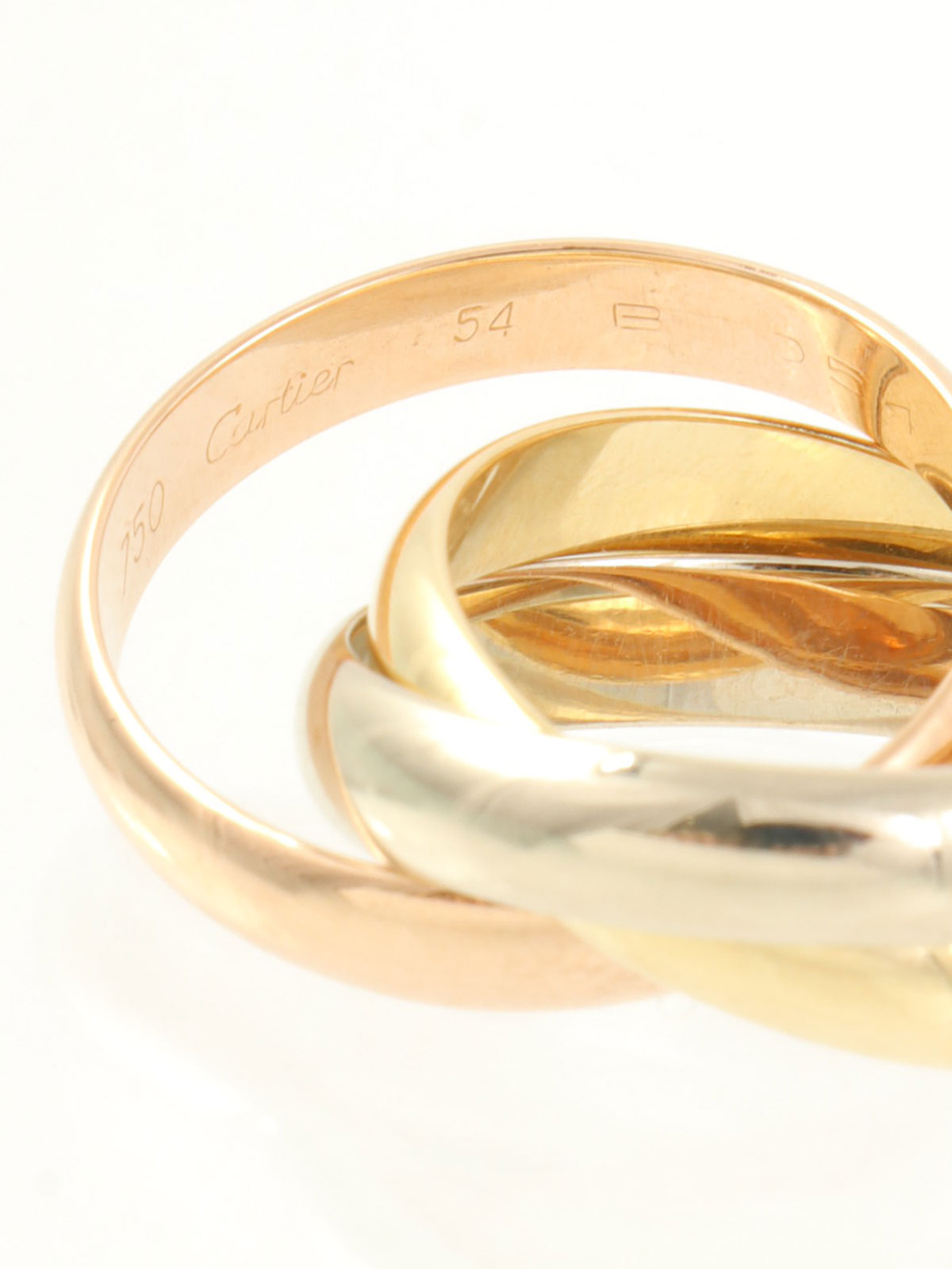 18Kトリニティリング イエローゴールド/ピンクゴールド/ホワイトゴールド