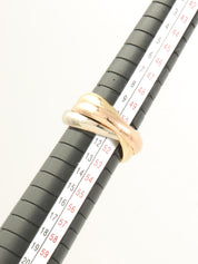 18Kトリニティリング イエローゴールド/ピンクゴールド/ホワイトゴールド