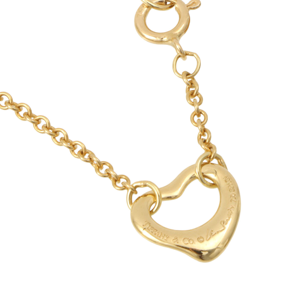 18K Open Heart Bracelet Gold