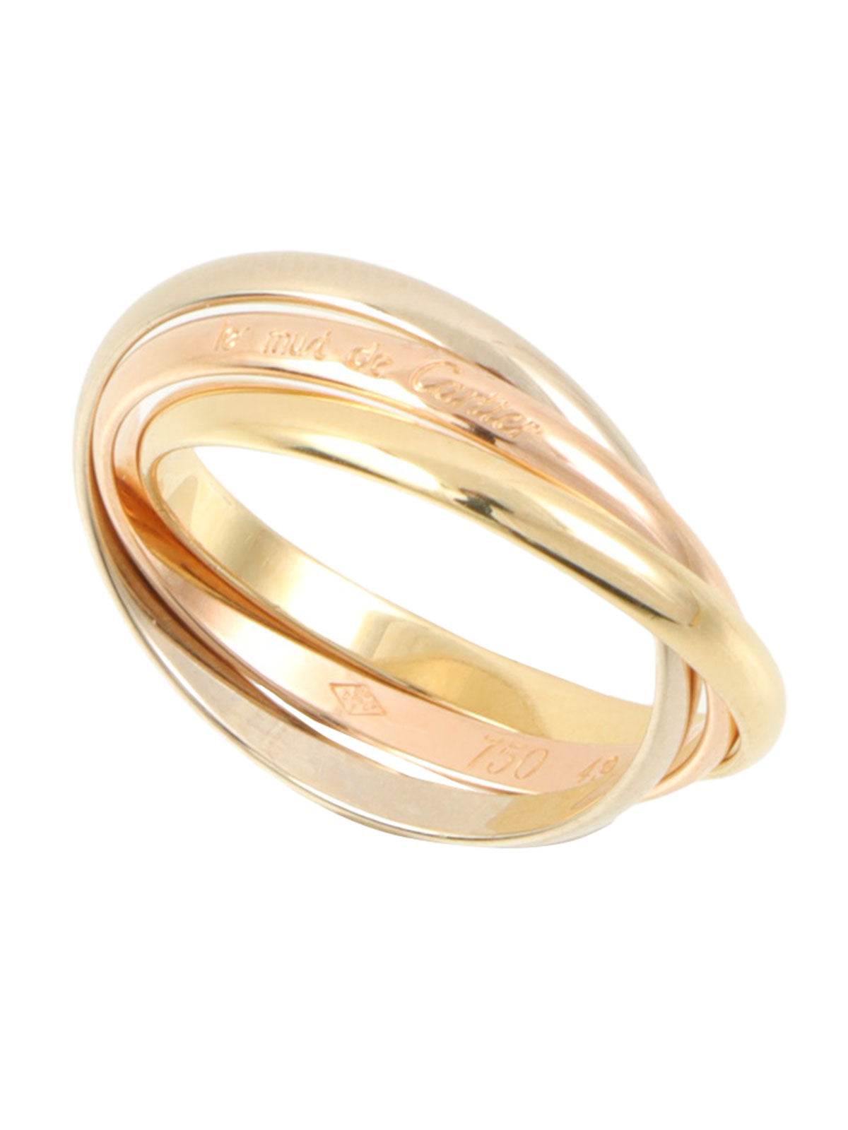 18K Trinity Ring XS in Yellow Gold/Pink Gold/White Gold