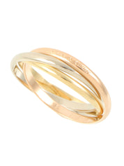 18Kトリニティリング イエローゴールド/ピンクゴールド/ホワイトゴールド