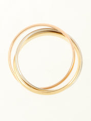 18Kトリニティリング イエローゴールド/ピンクゴールド/ホワイトゴールド