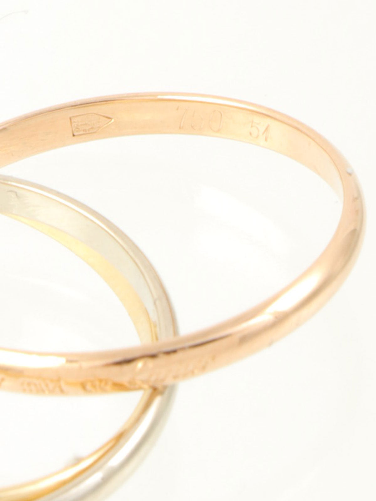 18Kトリニティリング イエローゴールド/ピンクゴールド/ホワイトゴールド