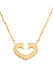 18K金心形项链
