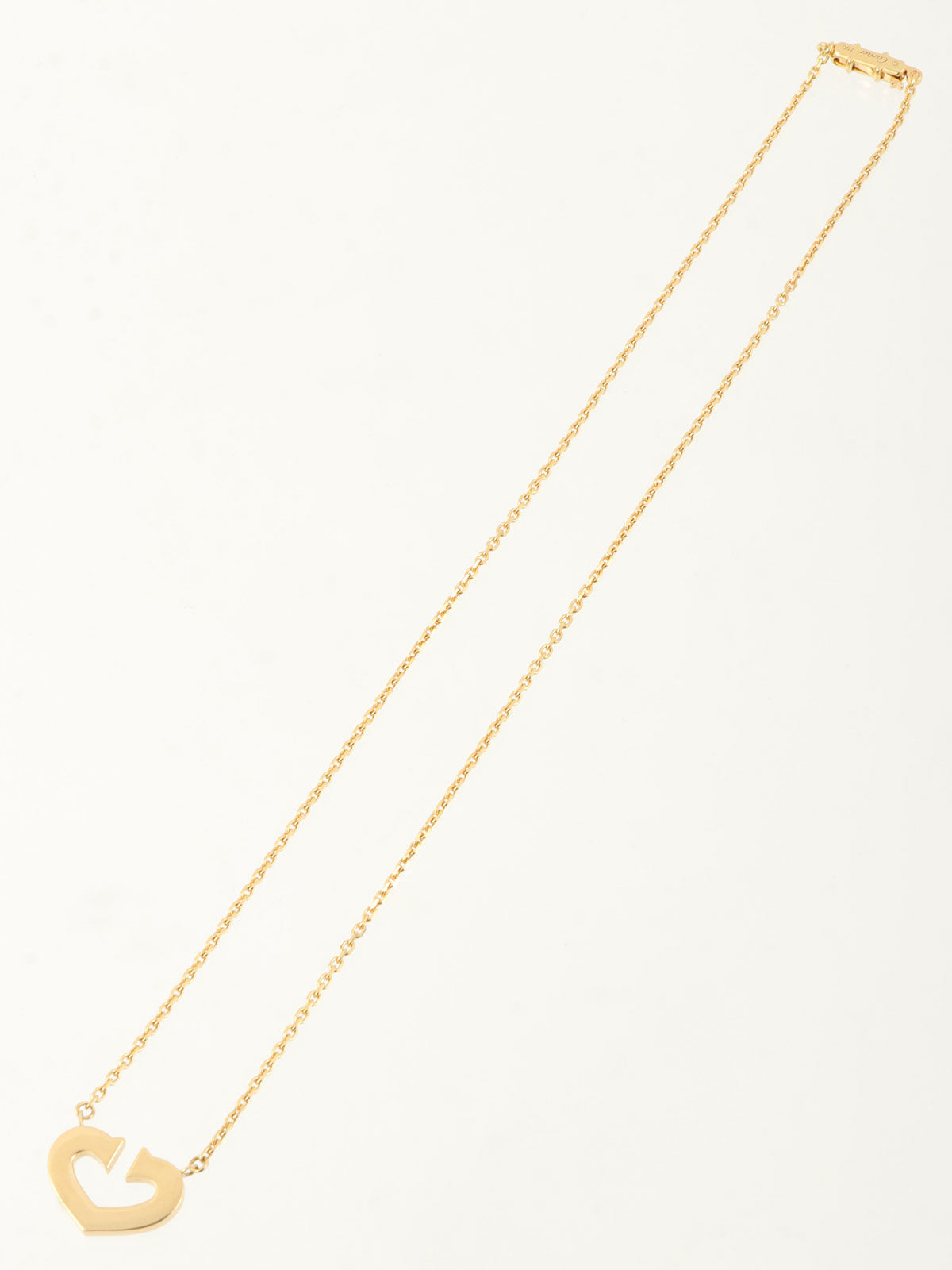 18K金心形项链
