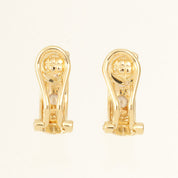 18Kダイヤモンドハーフフープピアス ゴールド